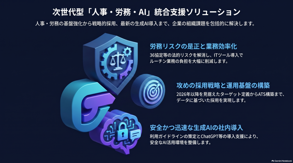 「人事・労務・AI」統合支援ソリューション